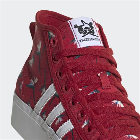 adidas damen mid rot|adidas Originals Women's Nizza Platform Mid Sneaker.